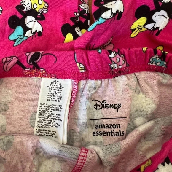 Minnie Mouse Pyjama Set | Amazon Essentials |  Girls XL - Picture 5 of 6